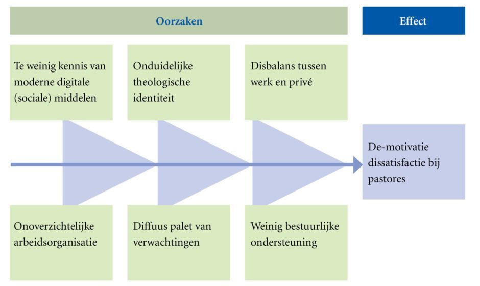 Figuur 4. Voorbeeld van visgraat- of Ishikawa-diagram