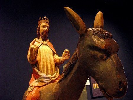 Een 'palmezel' met Christus