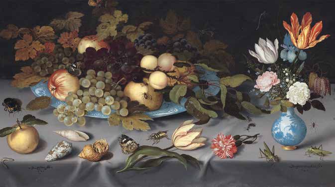 Stilleven met vruchten en bloemen, Balthasar van der Ast, 1620-1621 (Rijksmuseum)