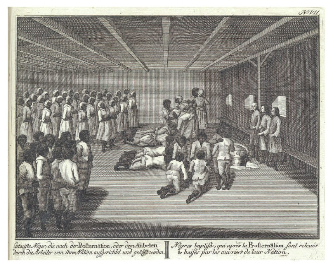 Pentekening van tot slaafgemaakten in Suriname 